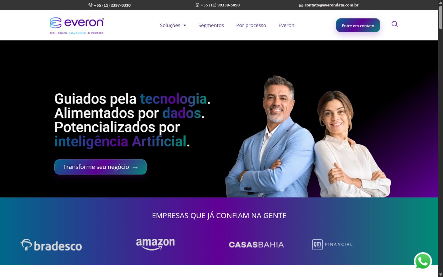 Projeto Everon Data desenvolvido pela Gravita Labs