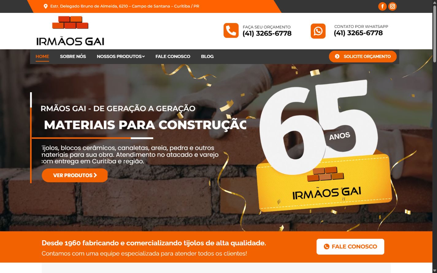 Projeto Irmãos Gai desenvolvido pela Gravita Labs